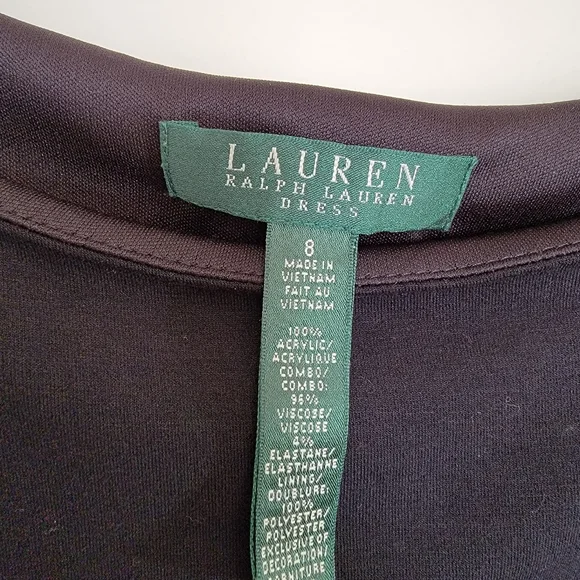 Lauren Ralph Lauren Women's size 8 Black and White Houndstooth Mini Dress. - Picture 6 of 9